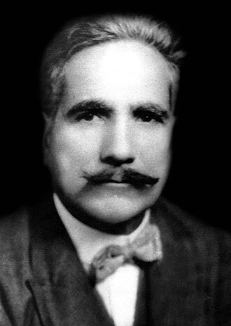 Portrait photograph of Muhammad Iqbal (1931)